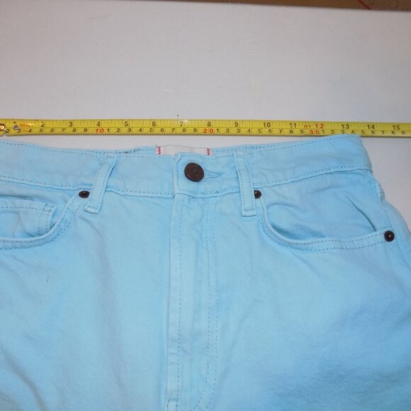 BDG High & Wide Light Blue Colored Denim Jeans Sz 27 Urban Outfitters Excellent - Picture 7 of 10